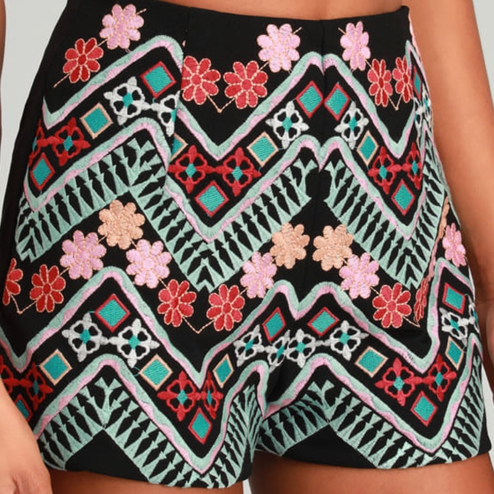 Lulu's Black And Multicolor Patterned Jumpsuit - image 4